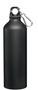 MATTE BLACK 24OZ ALUMINUM WATER CANTEEN CARABINER