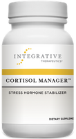 Cortisol, often referred to as the “stress hormone,” is produced by the adrenal cortex in response to signals from the hypothalamus and pituitary gland, as part of the hypothalamic-pituitary-adrenal (HPA) axis. Cortisol is perhaps the most important hormone involved in the adaptation process.

Upon exposure to acute stressors, cortisol secretion can generally help maintain homeostasis in the body. Because of its central role as a “first responder” and its capability to modulate multiple critical physiological functions, cortisol is often seen as the bridge between stress and its health consequences.

Variations of cortisol secretion can be an indicator of how well a body is coping with stress. Cortisol production is generally at its peak in the early hours of the morning and then gradually declines over the course of the day.

Cortisol Manager has been formulated with stress-reducing ingredients and botanicals to promote relaxation, help alleviate fatigue, and support healthy cortisol levels.* By balancing cortisol levels, Cortisol Manager can help reduce stress, which supports a restful night's sleep without diminishing daytime alertness.* Cortisol Manager is formulated with:

Ashwagandha (Sensoril brand)
L-theanine
Phosphatidylserine
Magnolia
Epimedium
