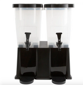 Double Stand Beverage / Juice Dispenser-6 Gallon -black