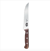 Victorinox 40025 7" Serrated Edge Chef Knife with Rosewood Handle