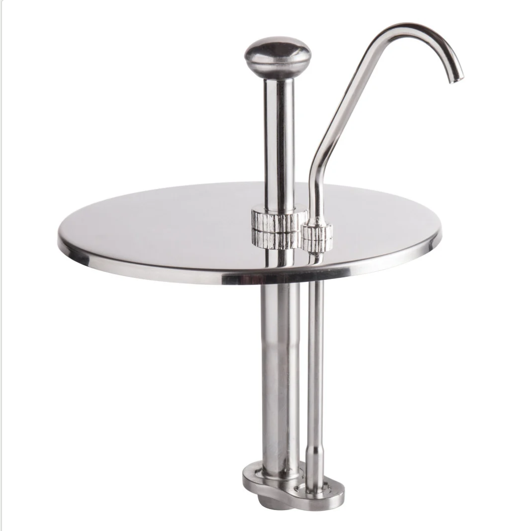 Carnival King CP7KIT 7 Qt. Stainless Steel Condiment Pump with Inset