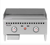 24" Countertop Griddle with Snap-Action Thermostatic Controls - 50,000 BTU-Vulcan VCRG24-T  Gas 