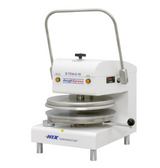 Dual Heat Round Manual Tortilla Press 18" - White, 220V-DoughXpress D-TXM-2-18-WH 