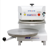 Dual Heat Round Air Automatic Tortilla Press 18" - White, 220V-DoughXpress D-TXA-2-18-WH 