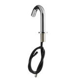 Deck-Mounted Chrome Hands-Free Sensor Faucet with 7 1/8" Gooseneck Spout and Concealed Sensor