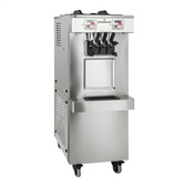 Soft Serve Floor Model Ice Cream Machine with Air Pump, 2 Hoppers, and 3 Dispensers - 208-230V-Spaceman -6250A-C 