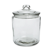 Glass Jar with Glass Lid-gl