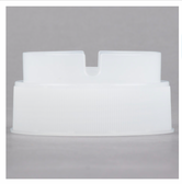 White Replacement ValveTop for Inverted or Squeeze Bottles with 63 mm Opening - 12/Pack-Tablecraft 63TSVN INVERTAtop 