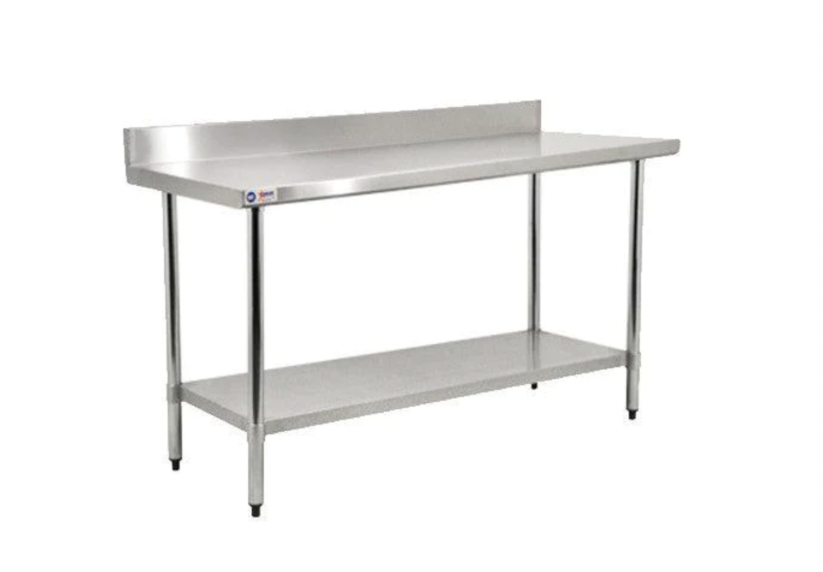 24 x 60 stainless steel table with backsplash 22082 socold products