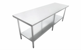 24" x 96" Stainless Steel Table