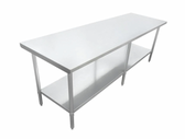 30" x 96" All Stainless Steel Table