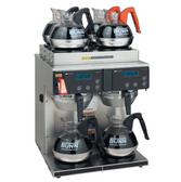 Twin 12 Cup Automatic Coffee Brewer 4 Upper & 2 Lower Warmers - 120/208-240V Bunn Axiom 4/2 