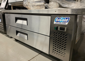 USED-60" 2-Drawer Refrigerated Chef Base with Extended Top - 8.4 Cu. Ft. 
