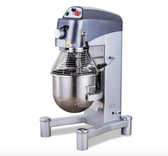 buy | shop | Omcan 44390. Boasting a powerful 3000 Watts motor, Omcans 60-QT heavy-duty baking mixer with guard and timer has a 3-speed, gear-driven transmission