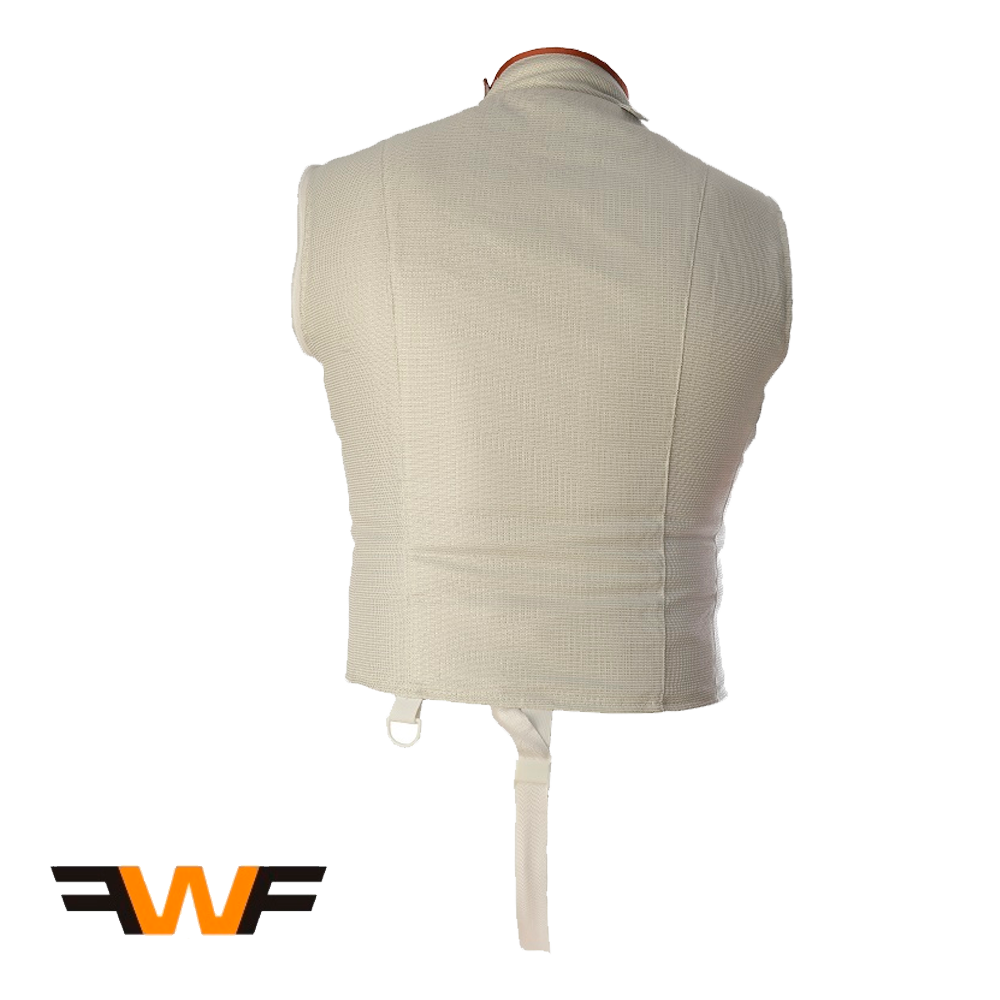Left Foil Lame conductive vest regulation Unisex Fencing rear Back zip Right 