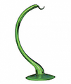 Hanging Stand - Blown Glass Green 11"