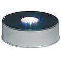 Mirrored Silver Revolving Turntable 4"