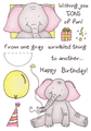 Clear Stamp Set - Birthday Elephant