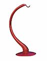 Hanging Stand - Blown Glass Red 9"