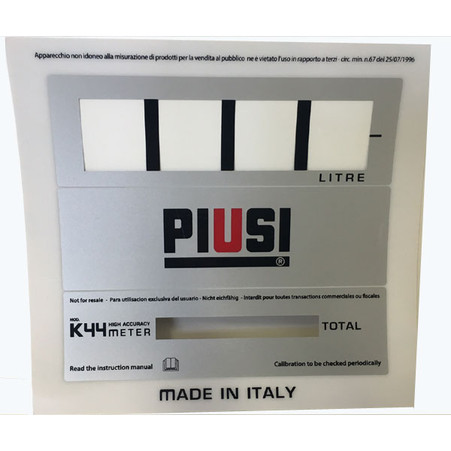Gespasa Mechanical Meter Label Face