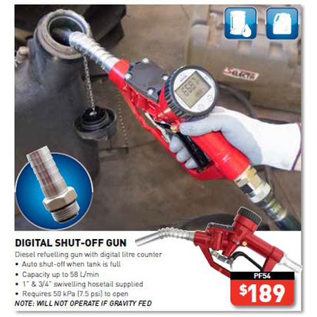 Diesel Auto Shutoff Nozzle with Meter