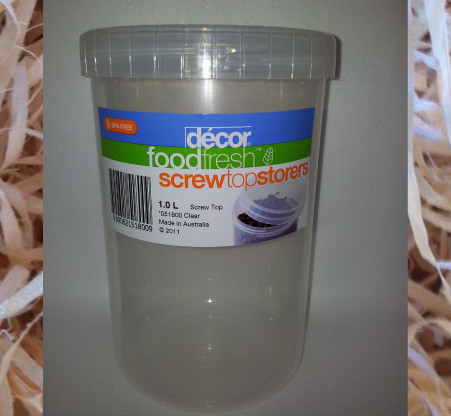 1L Screw Top Container (Tall or Squat)