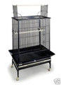Black Playtop Floor Parrot Cage w/Stand - 128B