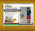 FOUR PAWS Pet / Dog Gate - Walk Over Wooden Gate - FP57218