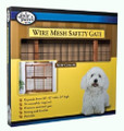 FOUR PAWS Pet / Dog Gate - Mahogany Wire Mesh Wood Gate - FP57111