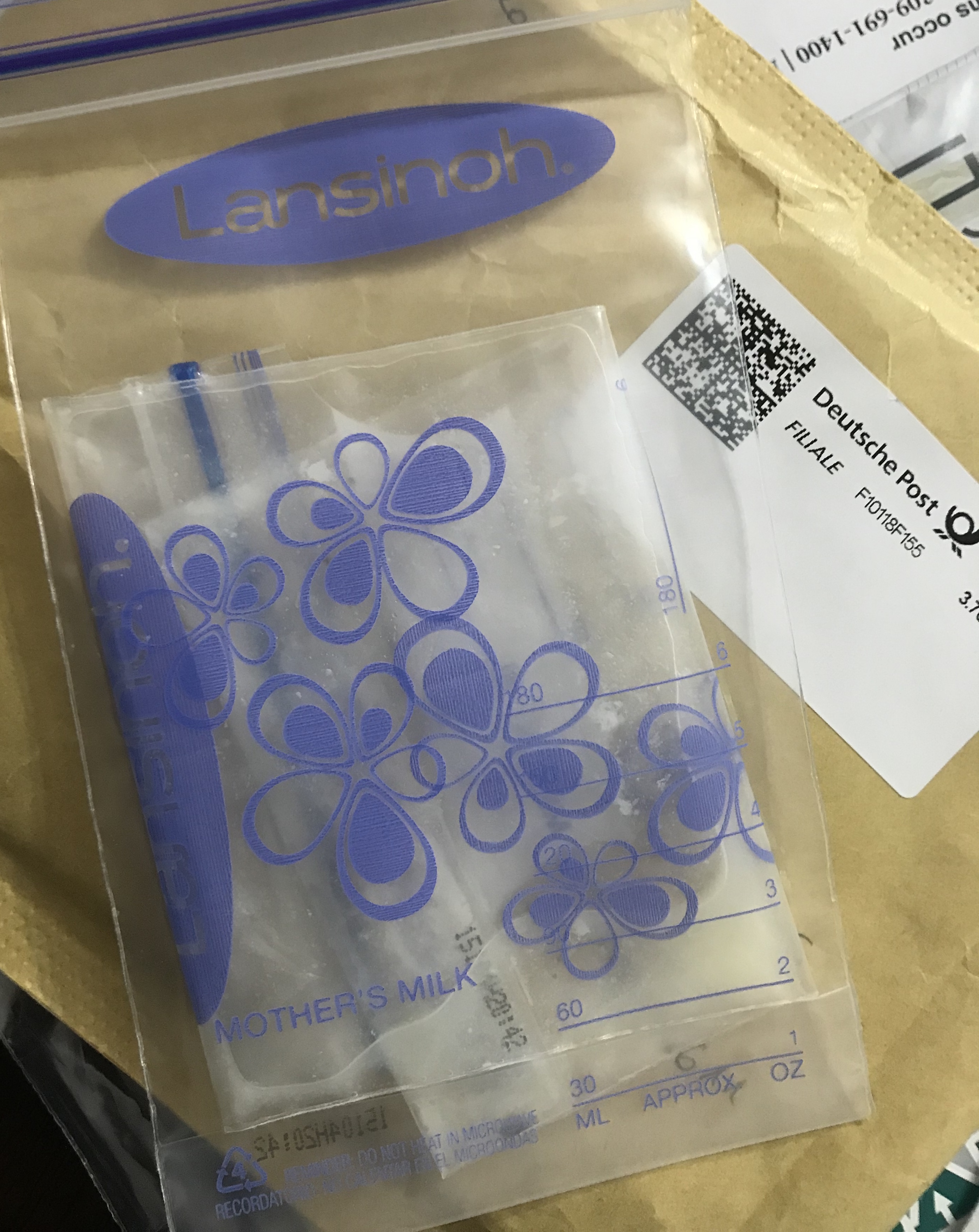 Shipping Breast Milk. Hollyday