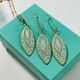 shown with matching pendant 