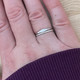 shown stacked with the thin silver band
