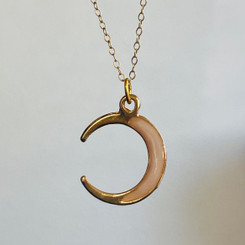 golden moon pendant