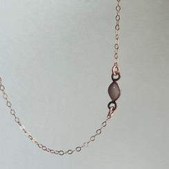 delicate leaf necklace