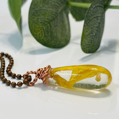 flower water drop pendant