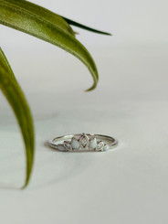 dainty milk princess ring