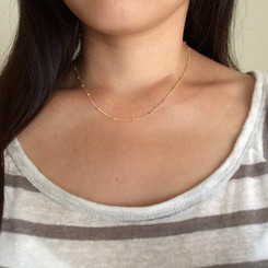 rose gold satellite chain