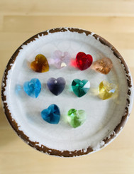 crystal heart charm