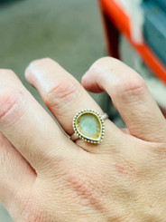 teardrop dot ring