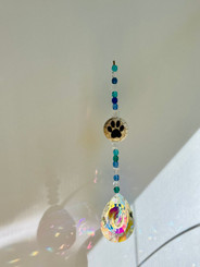 Paw Print Beaded Sun Catcher
