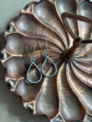 teardrop frame earrings