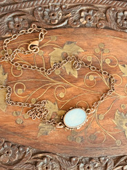 copper link necklace