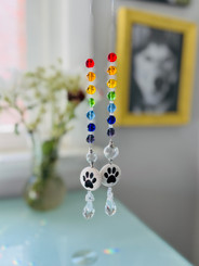 crystal bauble urn mini sun catcher