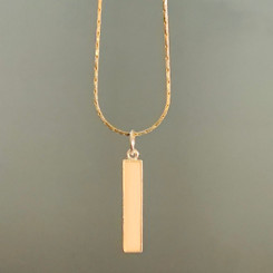 skinny rectangle charm