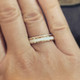 shown stacked with a thin band