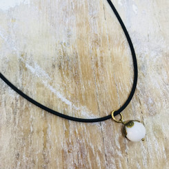 rubber snap necklace