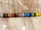 smoke, midnight, brown, tangerine, coral, mauve, lavender, rose, ocean, turquoise, periwinkle, indigo, lime, emerald, lemon, and gold