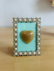 beaded pearl picture frame