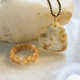 milk only with gold flecks, medium size