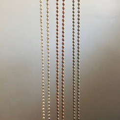 long ball chain necklace